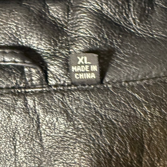 Leather Limited Men’s XL Black Zip Up Leather Jacket Zip Out Lining - Picture 9 of 12